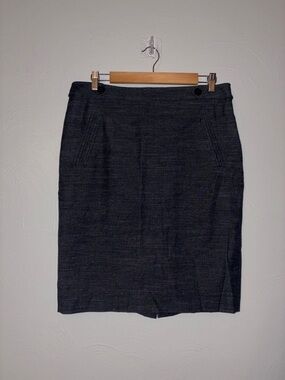 Ann Taylor Dark Charcoal Pencil Skirt